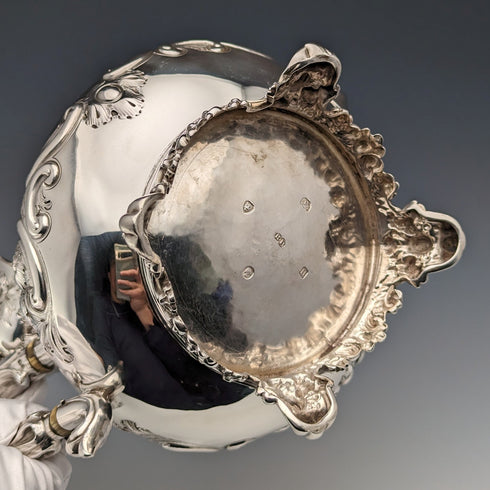 1868年 英国アンティーク 純銀製 ティーポット 815g Robert Harper